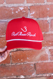 Red & White Athletic Roper Hat